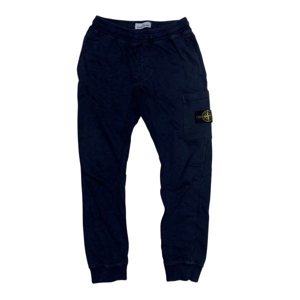 Stone Island Navy Cotton Joggers
