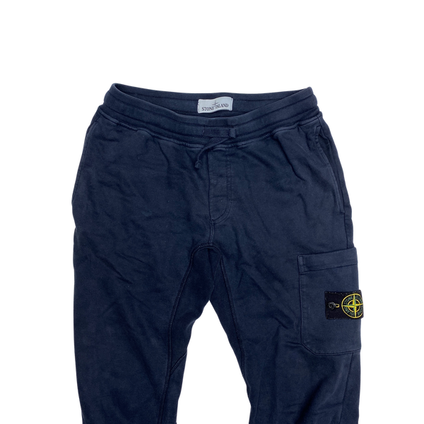 Stone Island Navy Cotton Joggers