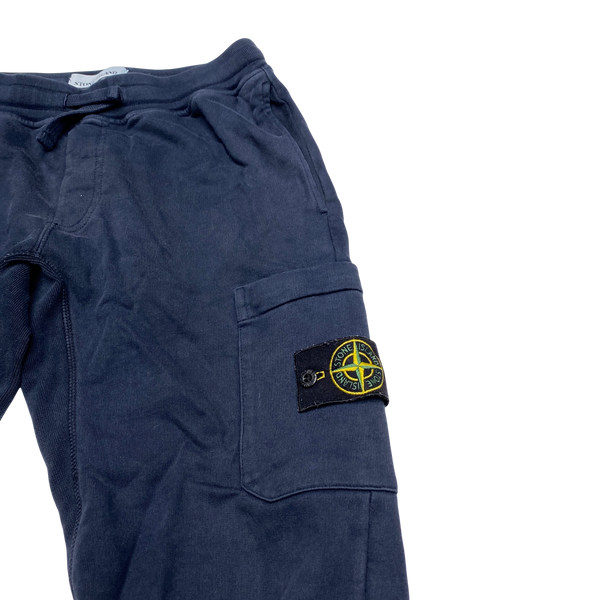 Stone Island Navy Cotton Joggers