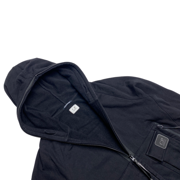 CP Company Black Full Zip Metropolis Hoodie