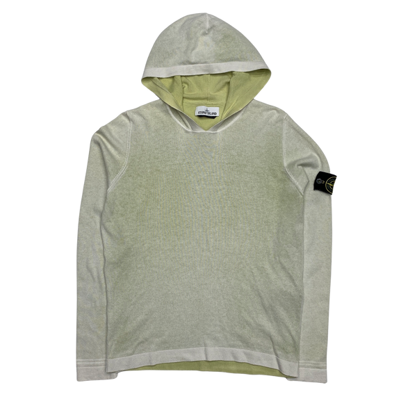 Stone Island 2017 Lemon Hand Sprayed Knit Hoodie