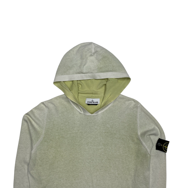 Stone Island 2017 Lemon Hand Sprayed Knit Hoodie