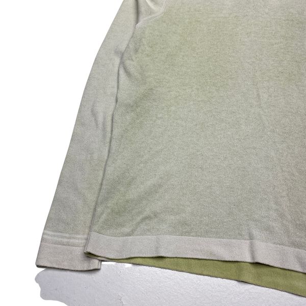 Stone Island 2017 Lemon Hand Sprayed Knit Hoodie