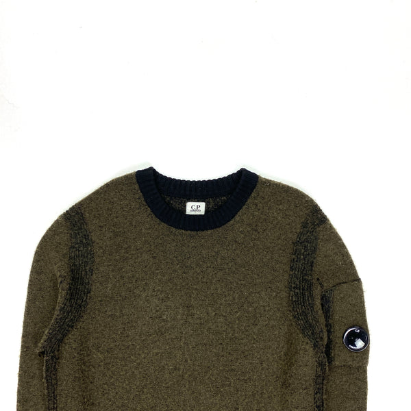 CP Company Two Tone Wool Crewneck Jumper