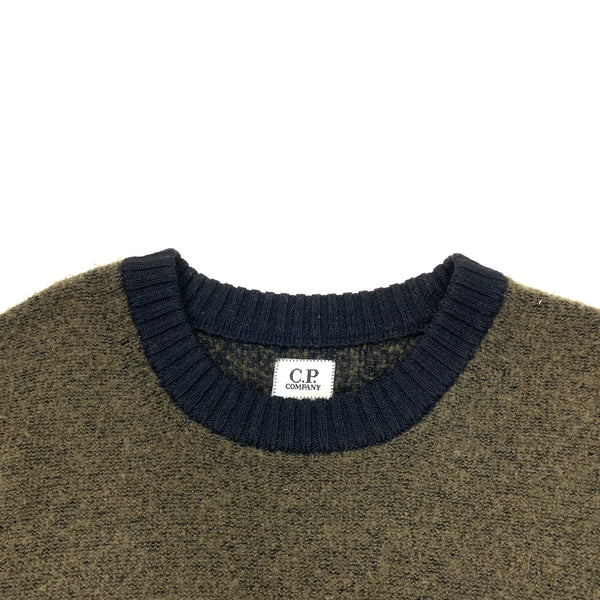 CP Company Two Tone Wool Crewneck Jumper