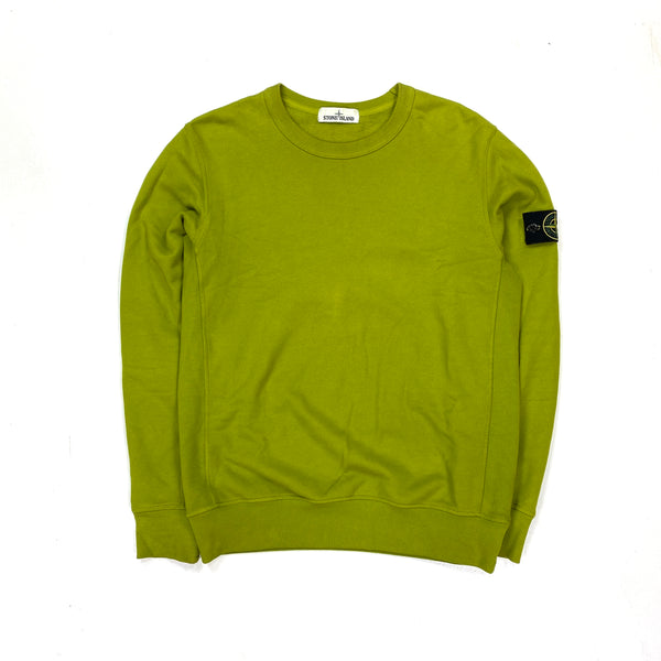 Stone Island Pistachio Green Cotton Crewneck