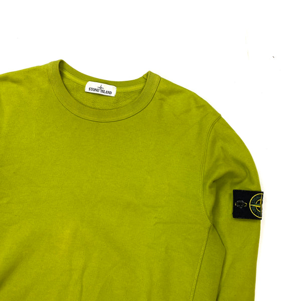 Stone Island Pistachio Green Cotton Crewneck