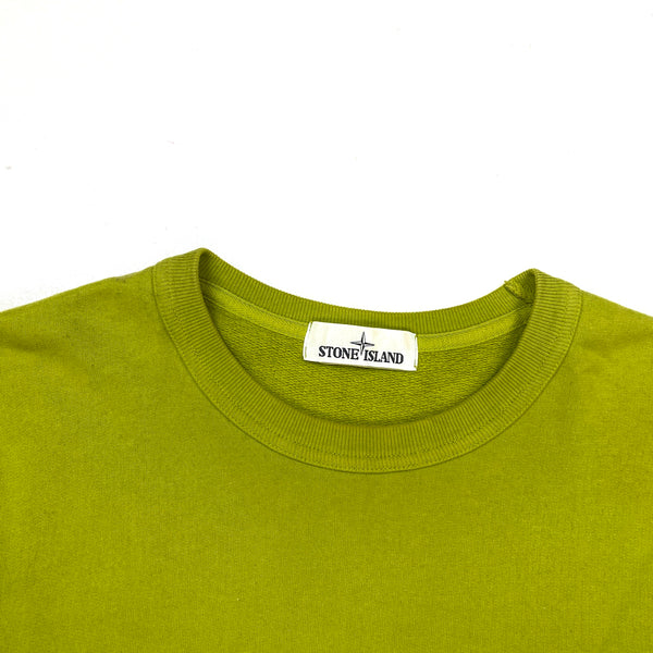 Stone Island Pistachio Green Cotton Crewneck