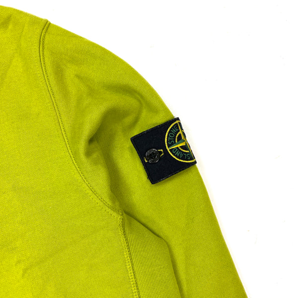 Stone Island Pistachio Green Cotton Crewneck