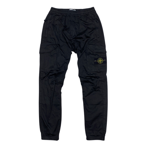 Stone Island 2019 Black RE T Cargo Trousers