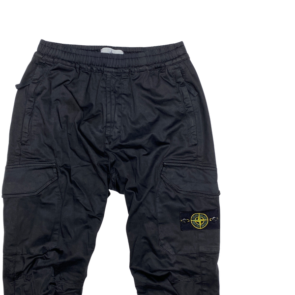 Stone Island 2019 Black RE T Cargo Trousers