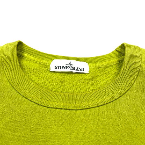 Stone Island Pistachio Green Cotton Crewneck