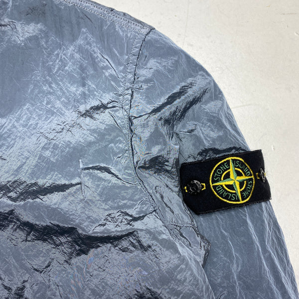 Stone Island 2009 Blue Nylon Metal Bomber Jacket