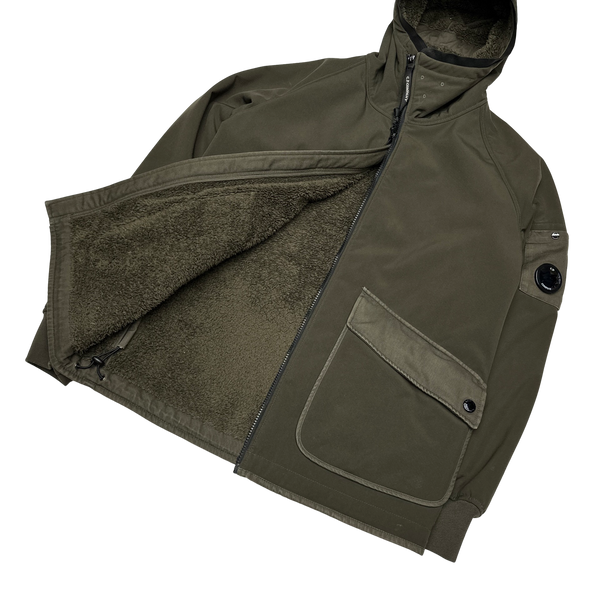 CP Company Thick Pile Fleece Lined Soft Shell Jacket
