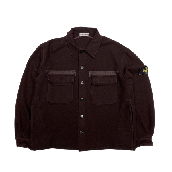 Stone Island Vintage 1998 Brown Thick Wool Jacket