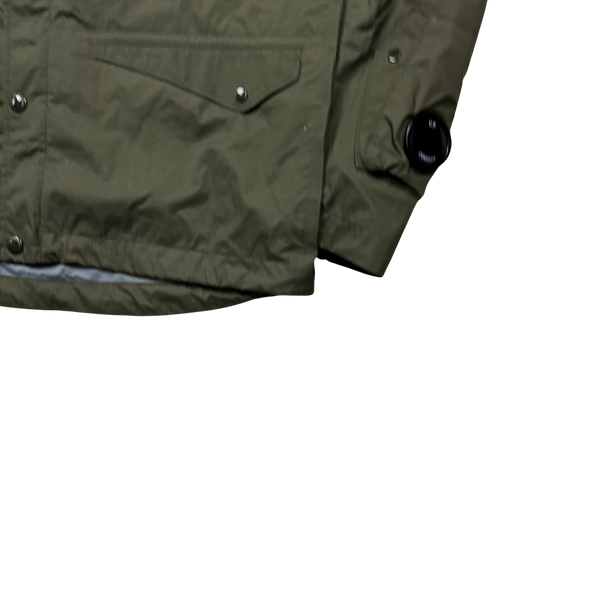 CP Company Olive Green Waterproof Goggle Jacket - XL