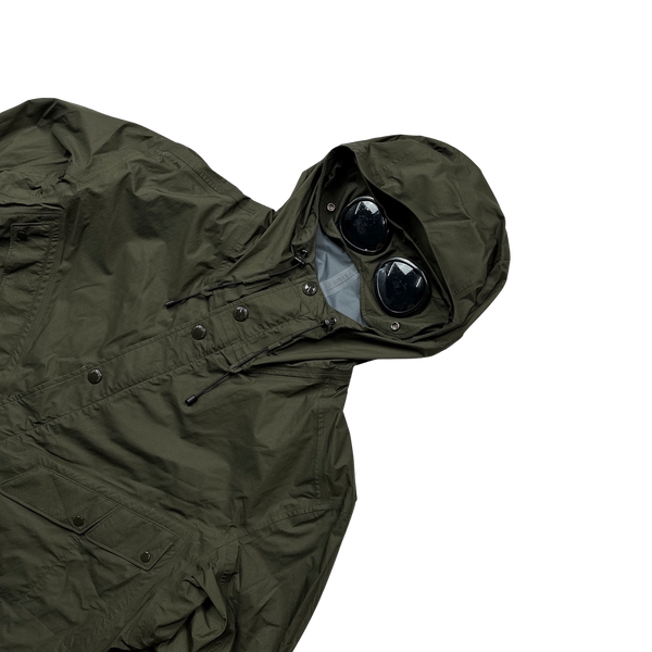 CP Company Olive Green Waterproof Goggle Jacket - XL