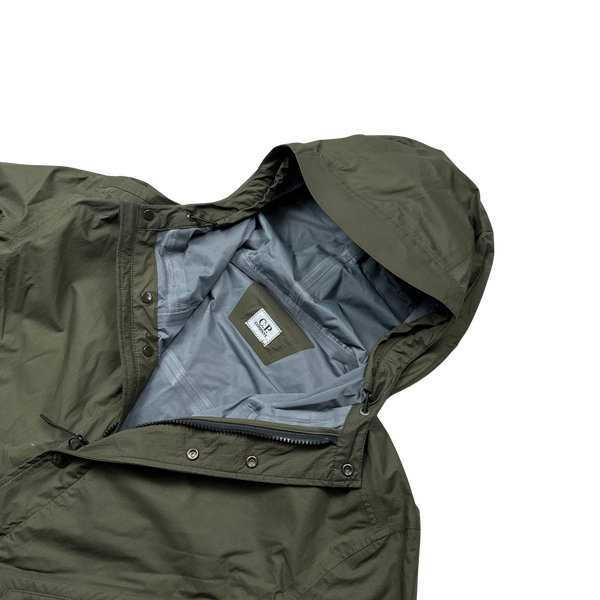 CP Company Olive Green Waterproof Goggle Jacket - XL