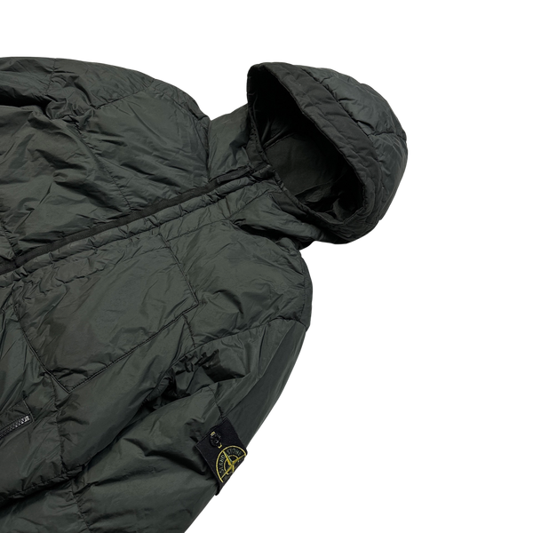 Stone Island Dark Green 2017 Crinkle Reps Puffer - XL