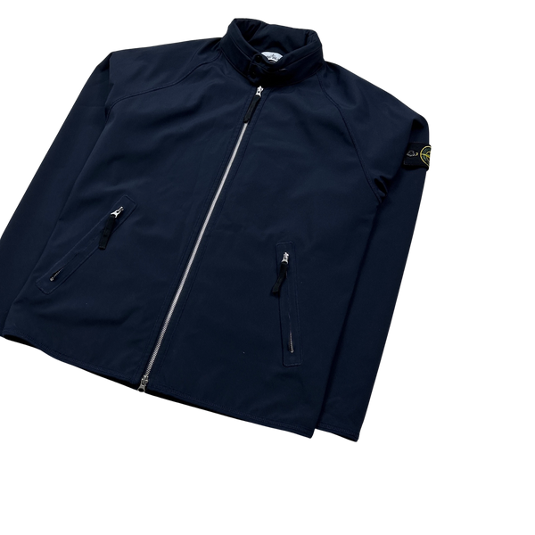 Stone Island 2018 Dark Navy Light Soft Shell R Jacket - Large