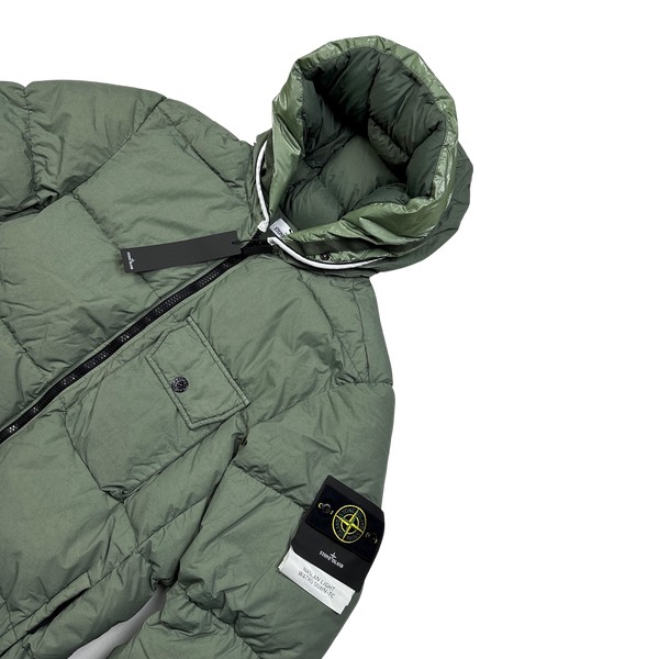 Stone Island Green Naslan Light Watro Down TC Puffer - XL