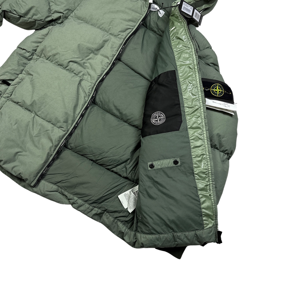 Stone Island Green Naslan Light Watro Down TC Puffer - XL