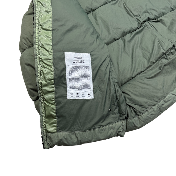 Stone Island Green Naslan Light Watro Down TC Puffer - XL