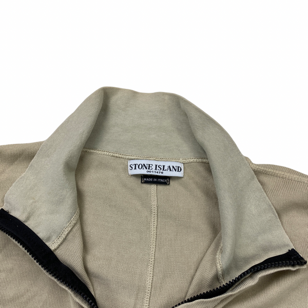 Stone Island High Neck Knitted Cotton Pullover Jumper
