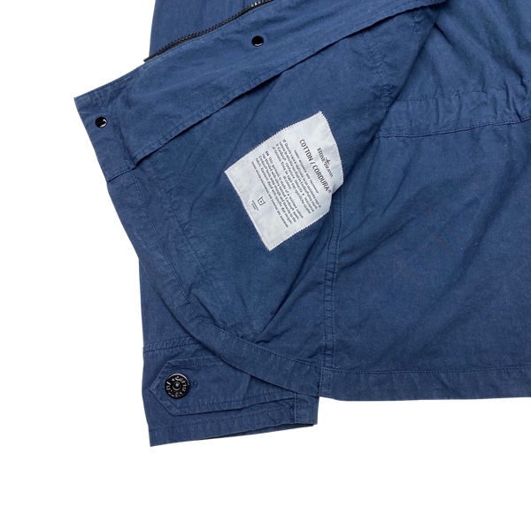 Stone Island Navy Blue Cotton Cordura Field Jacket