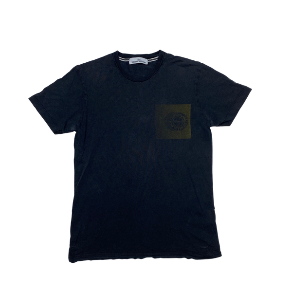 Stone Island 2016 Navy Motion Logo Cotton T Shirt
