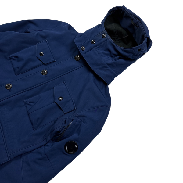 CP Company Fleece Lined Soft Shell Goggle Field Jacket - Large