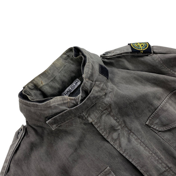 Stone Island Lino Flax Shoulder Badge Multi Pocket Jacket