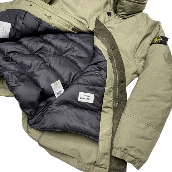 Stone Island Olive Down Filled David TC Jacket