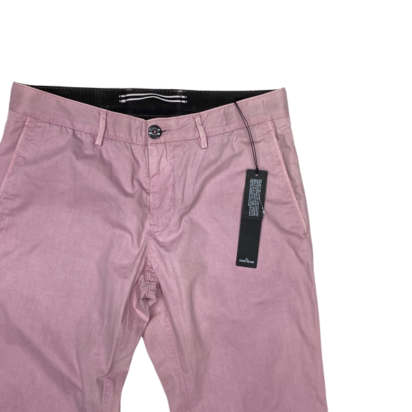 Stone Island 2014 Pink Slim Fit Cotton Trousers