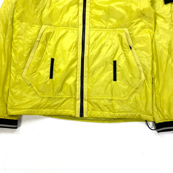 Stone Island Yellow Micro Rip Stop Primaloft Hooded Jacket