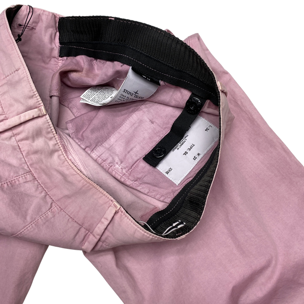 Stone Island 2014 Pink Slim Fit Cotton Trousers