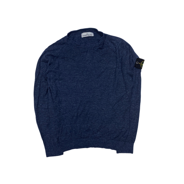 Stone Island 2018 Blue Lightweight Knit