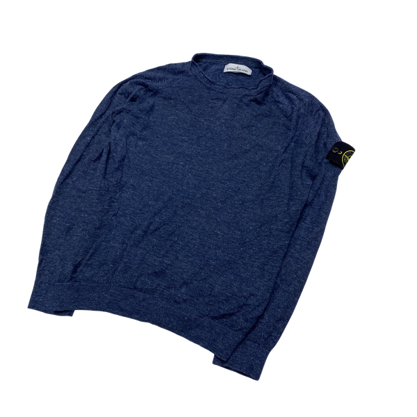 Stone Island 2018 Blue Lightweight Knit