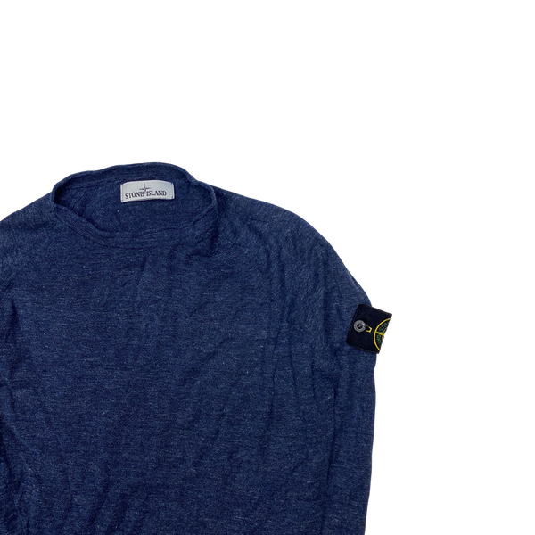Stone Island 2018 Blue Lightweight Knit