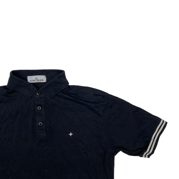 Stone Island Black Short Sleeve Polo 2020