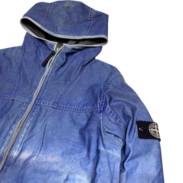 Stone Island 2011 Blue Liquid Reflective Jacket