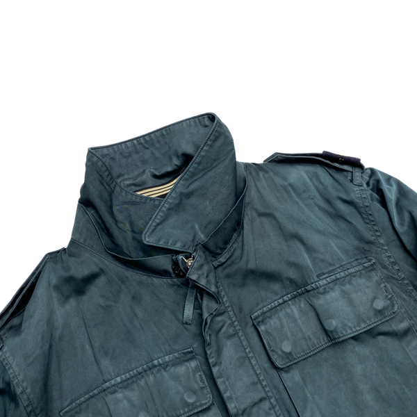 Stone Island Green Dutch Rope Raso Shoulder Badge Jacket