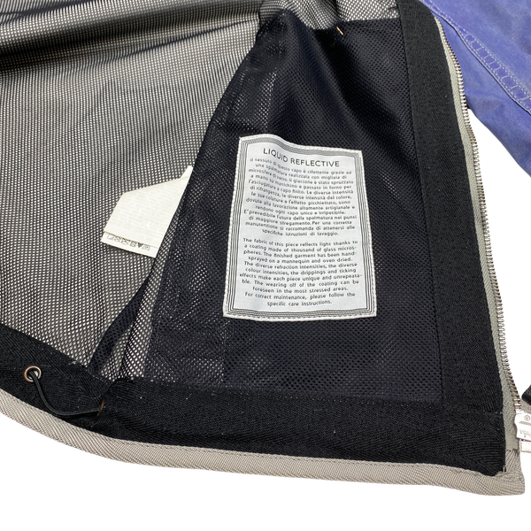 Stone Island 2011 Blue Liquid Reflective Jacket