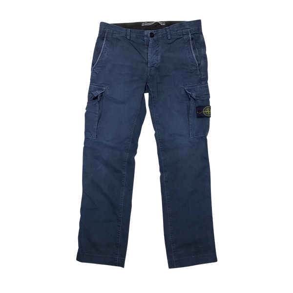 Stone Island 2014 Navy Slim Fit Cargo Trousers
