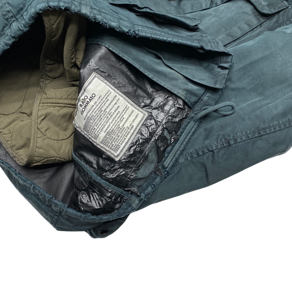 Stone Island Green Dutch Rope Raso Shoulder Badge Jacket
