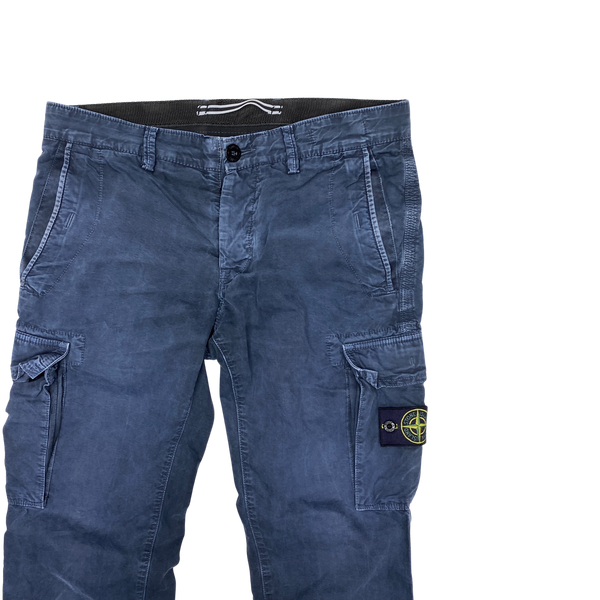 Stone Island 2014 Navy Slim Fit Cargo Trousers
