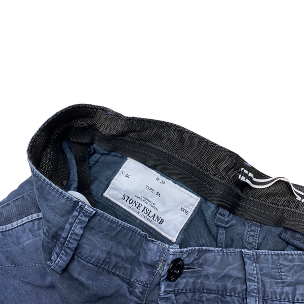 Stone Island 2014 Navy Slim Fit Cargo Trousers