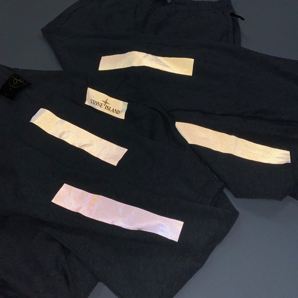 Stone Island Light Grey Reflective Tracksuit Set