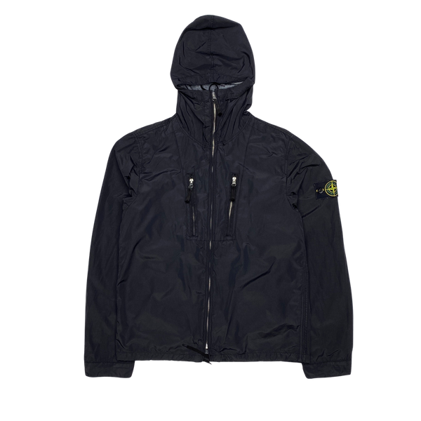 Stone Island 2008 Black Laminated Nylon Jacket