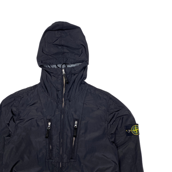 Stone Island 2008 Black Laminated Nylon Jacket